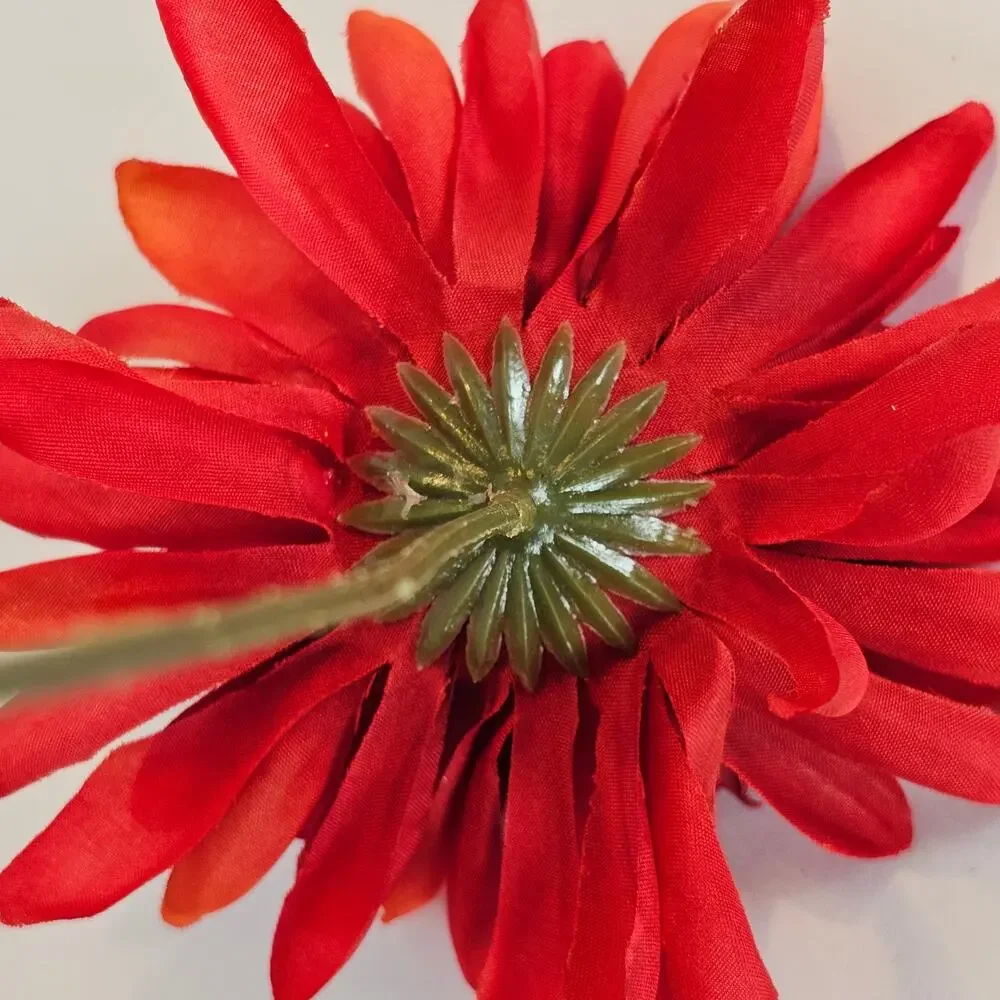 Red Artificial Chrysanthemum Mum Flowers 16 Stems Silk Floral Wedding Fall Home